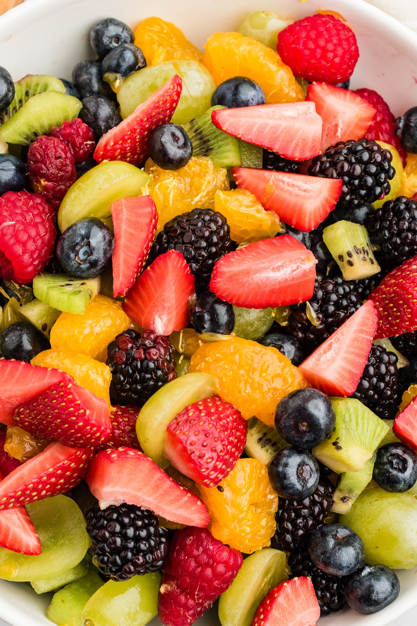 Fruit Salad with Honey Lime Dressing