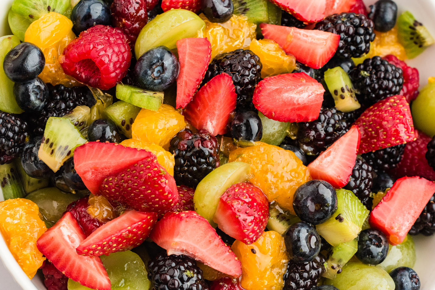 Fruit Salad with Honey Lime Dressing