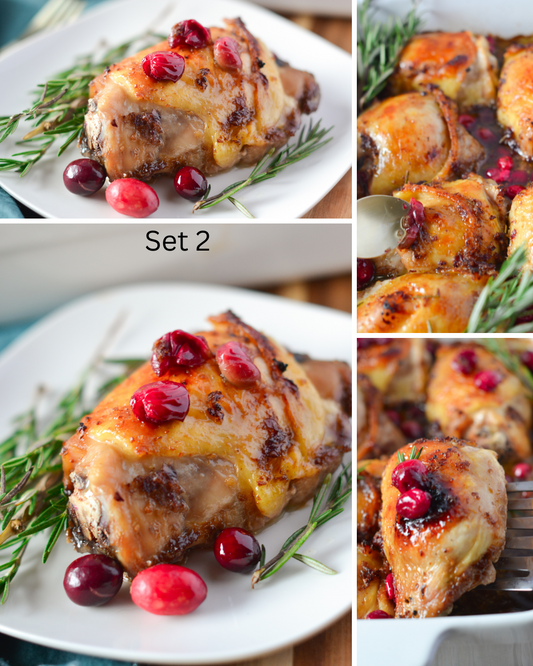 One Pan Cranberry Chicken Thighs Set 2